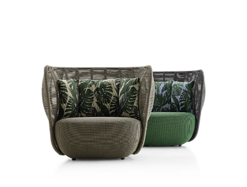 BAY - High-back garden armchair by B&B Italia Outdoor - view 3